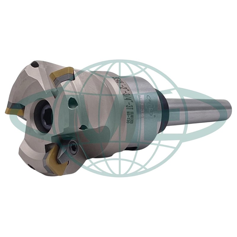 CME Tools مطحنة وجه قابلة للتبديل CME 2" بزاوية 45° مع عمود MT2، مع إدخالات SEAN42، 3 شفرات - Image 2